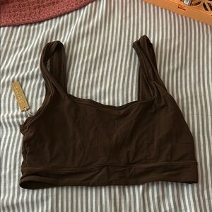 SKIMS Brown Sports Bra Intimates & Sleepwear